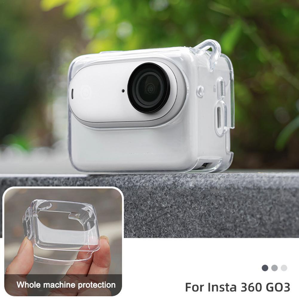 Insta360 Camera Go 3 - 1 peça capa protetora transparente/cinza tpu