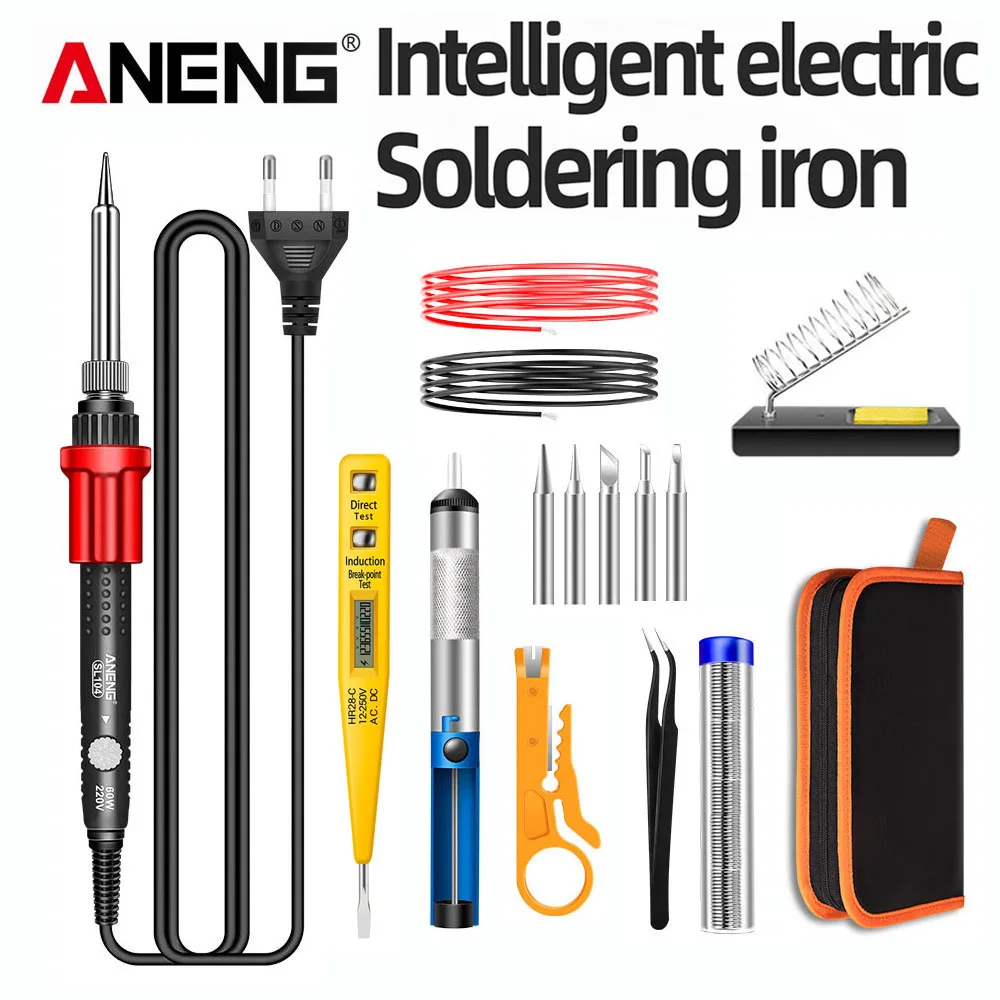 Electronics Repair Kit With Soldering Iron - Ferro de Solda Elétrico Portátil 220V