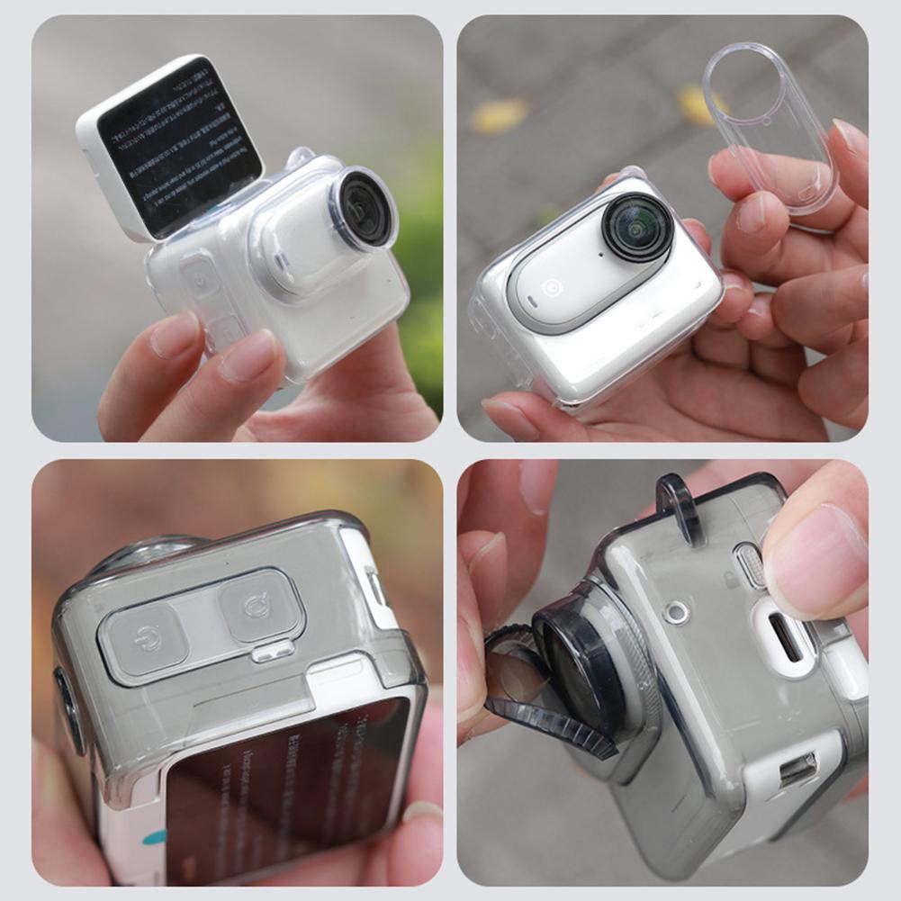 1 peça capa protetora transpar - Insta360 Camera Go 3 avaliação e preço