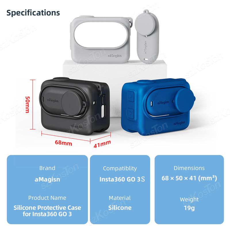 Capa protetora de silicone par - Insta360 Camera Go 3 avaliação e preço