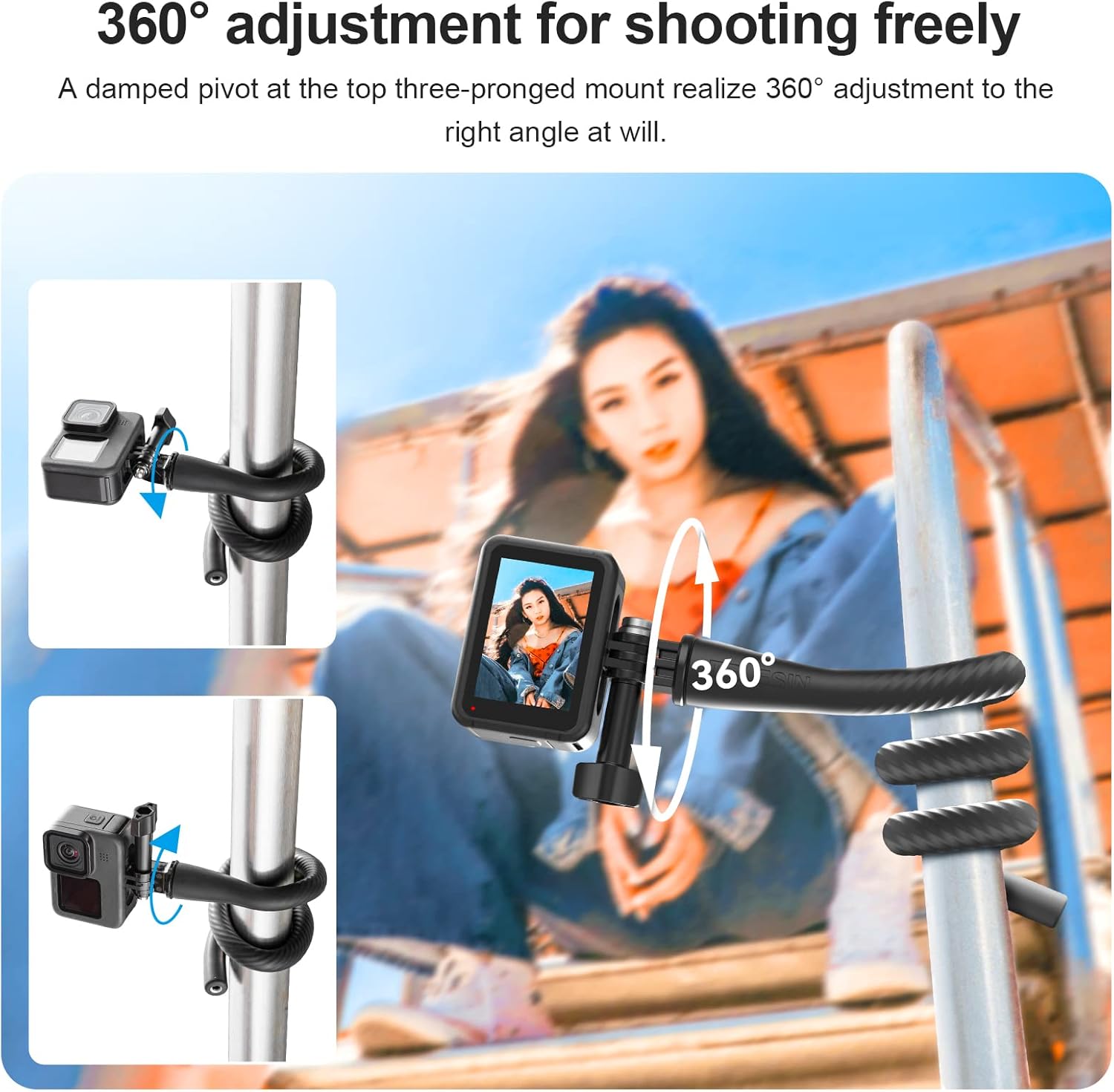 Suporte Flexível TELESIN para  - Insta360 Camera Go 3 avaliação e preço