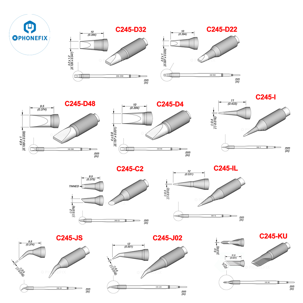 Pontas da série oem c245 c470  - Electronics Repair Kit With Soldering Iron avaliação e preço